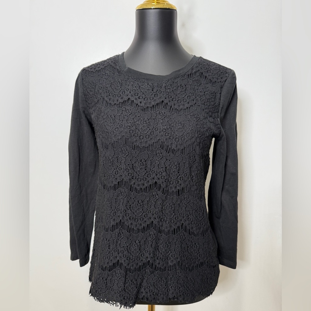 J. Crew Black Long Sleeve Women’s Top
